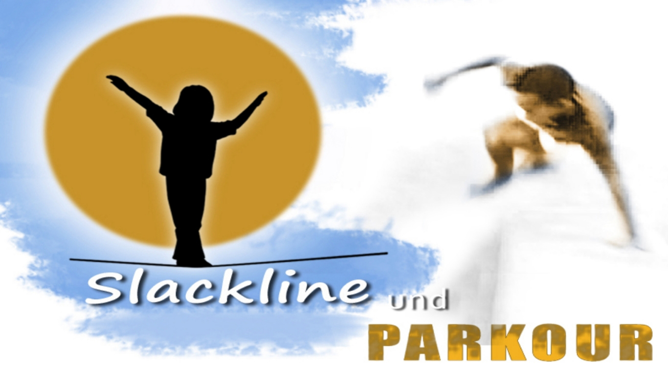 Slackline und Parkour