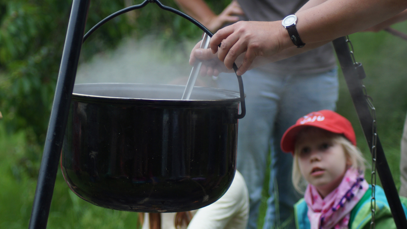 Kochen auf dem Feuer