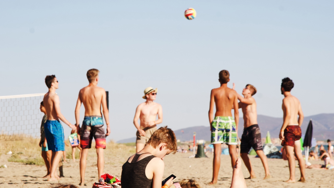 Volleyball am Strand