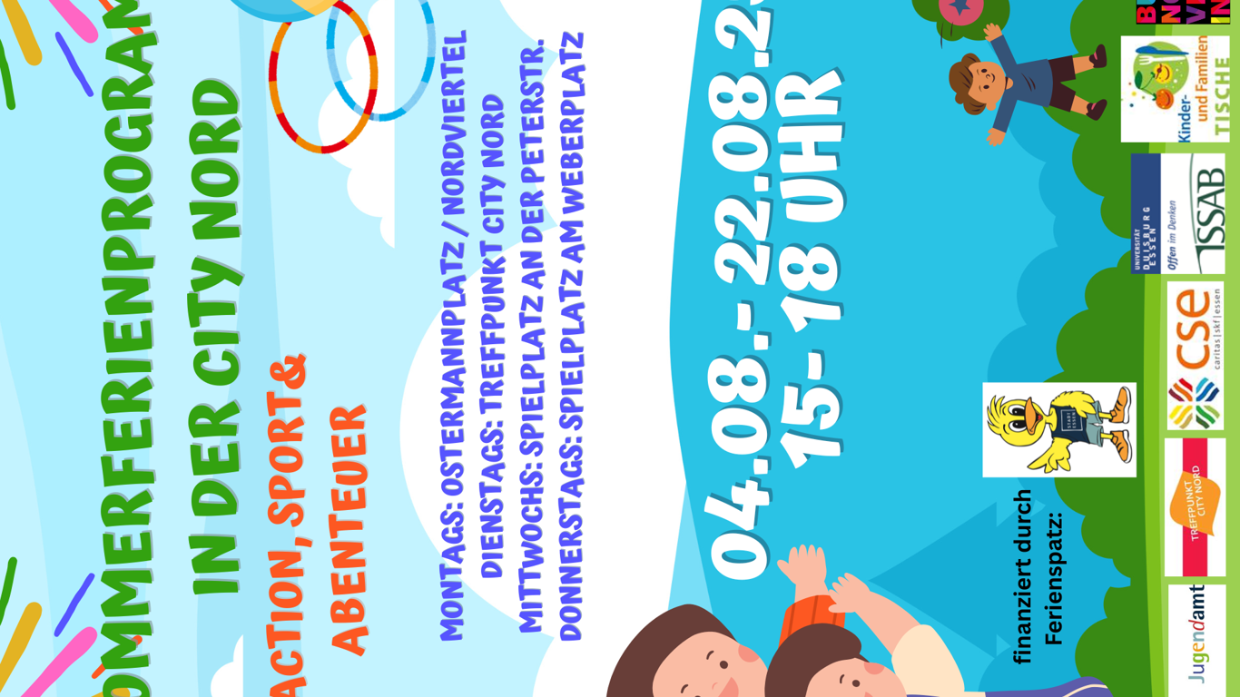 Flyer Sommerferienprogramm in der City Nord