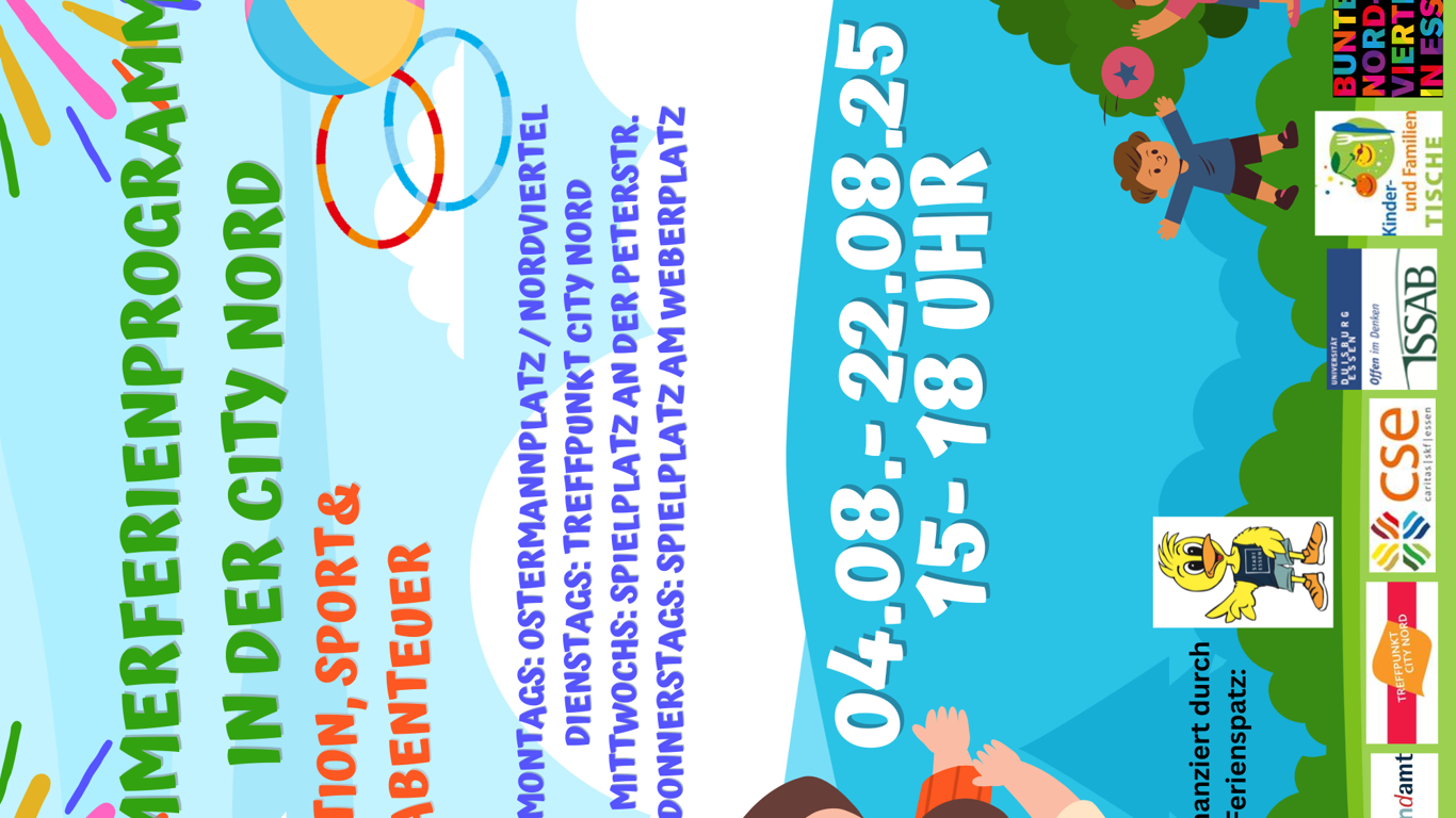 Flyer Sommerferienprogramm in der City Nord