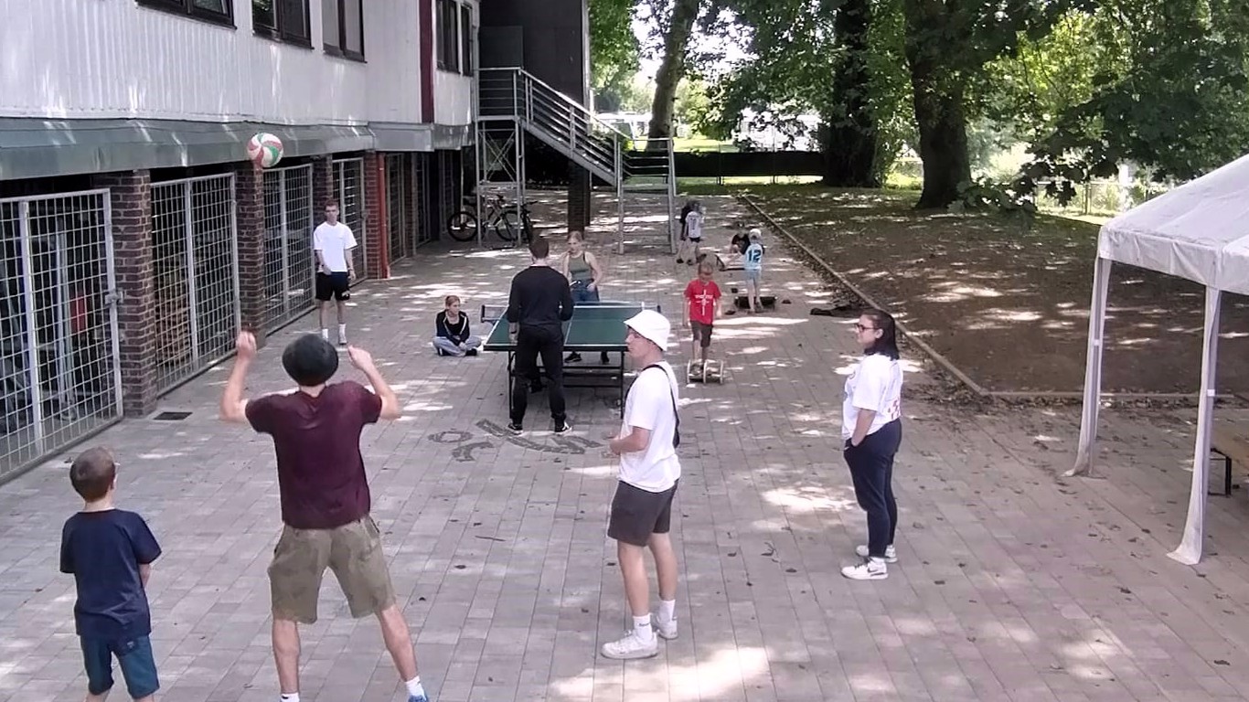 Spielen während des Feriencamps