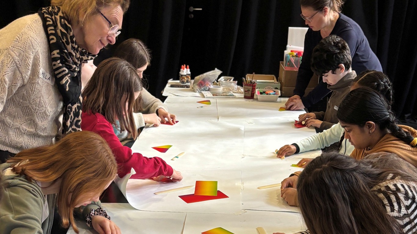 Teilnehmende beim Ferienworkshop